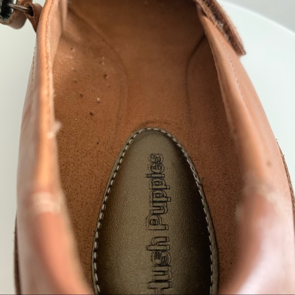 Hush Puppies Epic - Tan Leather Mary Jane Wedge - Size 8.5M - Picture 13 of 15